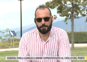 Gianluca Arduini, sopravvissuto Ponte Morandi, a Uno Mattina Estate