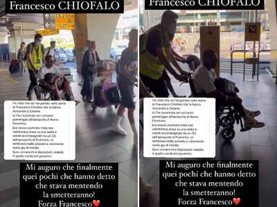 Francesco Chiofalo in sedia a rotelle, il video (Foto: Instagram)