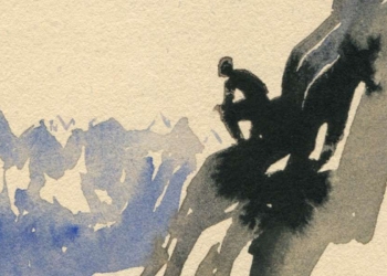 La copertina del libro. Particolare di un'opera di Koen Ivens