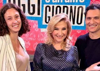 Alessandro Tersigni e Lucrezia Massari a Oggi è un altro giorno (Instagram)