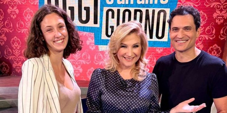 Alessandro Tersigni e Lucrezia Massari a Oggi è un altro giorno (Instagram)