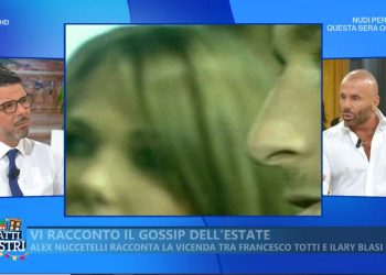 Alex Nuccetelli a I Fatti Vostri su Totti e Ilary Blasi