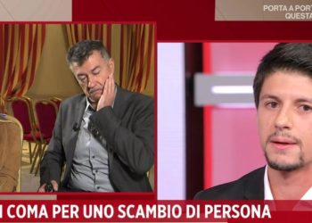 La famiglia di Davide Ferrerio. (Rai 1, diretta Storie Italiane)