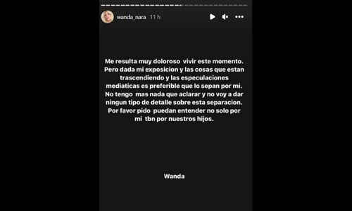 Wanda Nara annuncia la separazione da Mauro Icardi (Foto: Instagram)