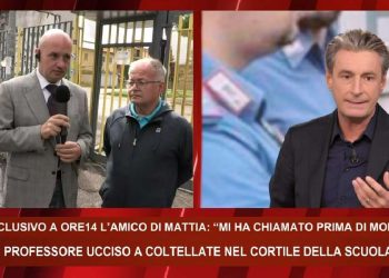 Ore14 sul caso del prof ucciso a scuola