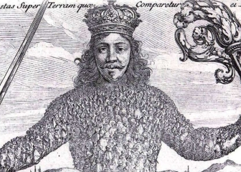 Il frontespizio del Leviatano di Thomas Hobbes (1651)