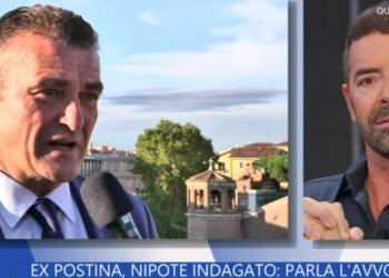 Luca Conti, l'avvocato di Valerio Cipriani, nipote della postina scomparsa Silvia (Rai 1, diretta La Vita in Diretta)