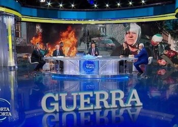 Andrea Margelletti e il generale Fioravanti a Porta a Porta