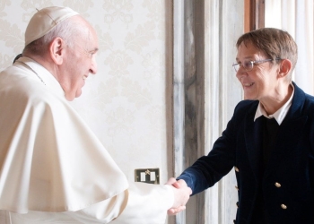 Susanna Tamaro con Papa Francesco