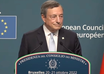 Mario Draghi al suo ultimo Consiglio europeo