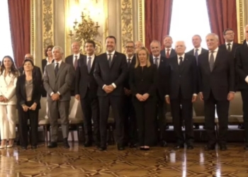Governo Meloni, foto dopo il giuramento al Quirinale (screen da YouTube)