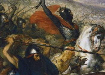 Charles de Steuben, Carlo Martello nella battaglia di Poitiers (1837, particolare)