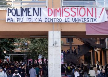 Occupazione della Facoltà di Scienze Politiche all’università La Sapienza (Foto: 2022, LaPresse)