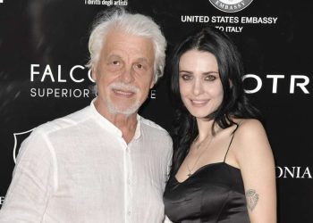 Michele Placido e Federica Vincenti (LaPresse)