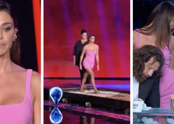 Belen Rodriguez cammina sui carboni ardenti a Tu si que vales