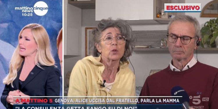 I genitori di Alice Scagni a Mattino5