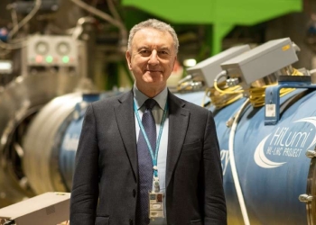 Lucio Rossi e LHC (foto d'archivio)