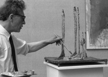 Alberto Giacometti (Foto di Paolo Monti, Venezia 1962; particolare. Foto da Wikipedia)