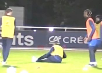 Infortunio Nkunku, screen Youtube