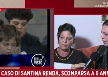 La madre, Enza, e la sorella, Francesca, di Santi Renda (Rai 1, diretta Storie Italiane)