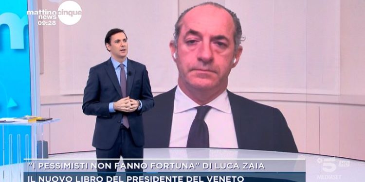 Luca Zaia a Mattino Cinque
