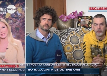 Il fratello di Alice Neri a Mattino Cinque