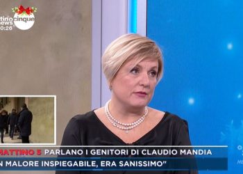 La mamma di Claudio Mandia a Mattino5