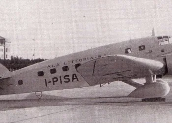 Il Savoia-Marchetti SM73, l'aereo che avrebbe dovuto compiere l'operazione (foto da Wikipedia)