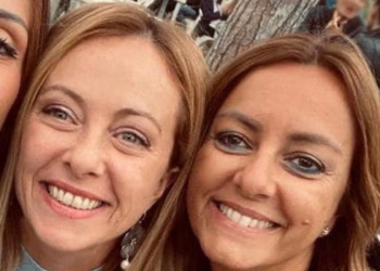 Meloni con l'amica Nicoletta