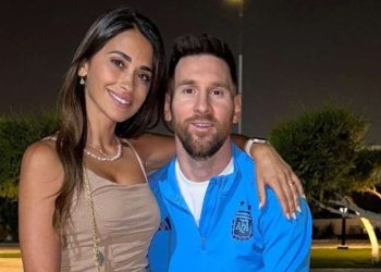 Lionel Messi con la moglie Antonella (Instagram)
