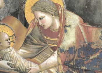 Giotto, Natività di Gesù (1303-05, particolare)