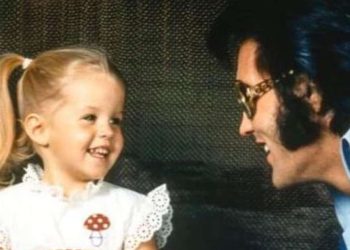 Lisa Marie con il padre Elvis Presley