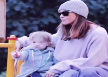 Belen Rodriguez, lite con i paparazzi per Luna Marì. (Foto: Web)