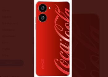 Lo smartphone di Coca Cola (screen Twitter)