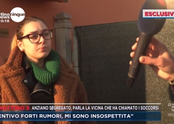 Anziano segregato a Piacenza (Mattino 5)