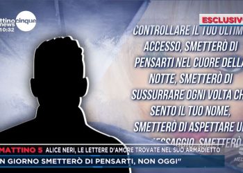 Alice Neri, le lettere del mistero a Mattino5