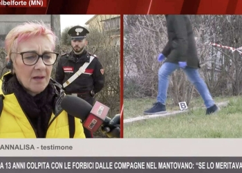 Testimone del ferimento della 13enne a Castelbelforte (Foto: Ore 14)