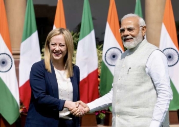 Giorgia Meloni e Narendra Modi (Lapresse)