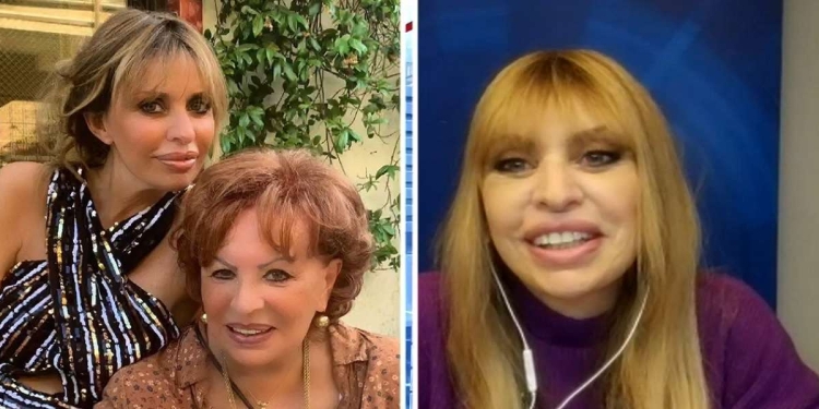 Maria Scicolone e la figlia Alessandra Mussolini