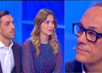 Gianluca e il padre Lorenzo a C'è posta per te