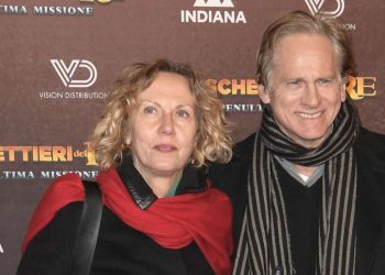 Giulio Scarpati e la moglie Nora Venturini (LaPresse)