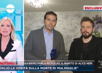Alice Neri, il marito a Mattino Cinque News