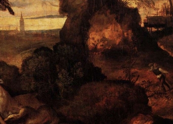 Tiziano, Orfeo ed Euridice (1508, particolare)