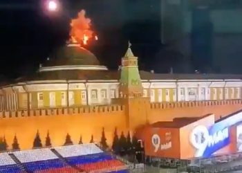 droni sul Cremlino a Mosca