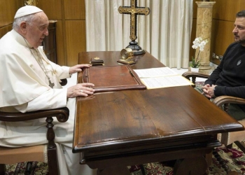 Papa Francesco riceve il presidente ucraino Zelensky (Foto: 2023, LaPresse)