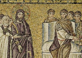 Cristo davanti a Pilato, Basilica di Sant'Apollinare Nuovo, Ravenna (VI sec.)