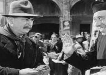 Don Camillo e l'onorevole Peppone, una scena del film