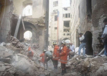 Firenze, 27 maggio 1993: in Via dei Georgofili dopo l'esplosione (foto dal web)