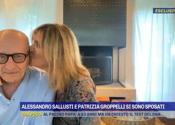 Patrizia Groppelli e Alessandro Sallusti a Pomerggio 5