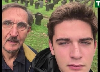Ignazio La Russa con il figlio Leonardo (Tg La7)